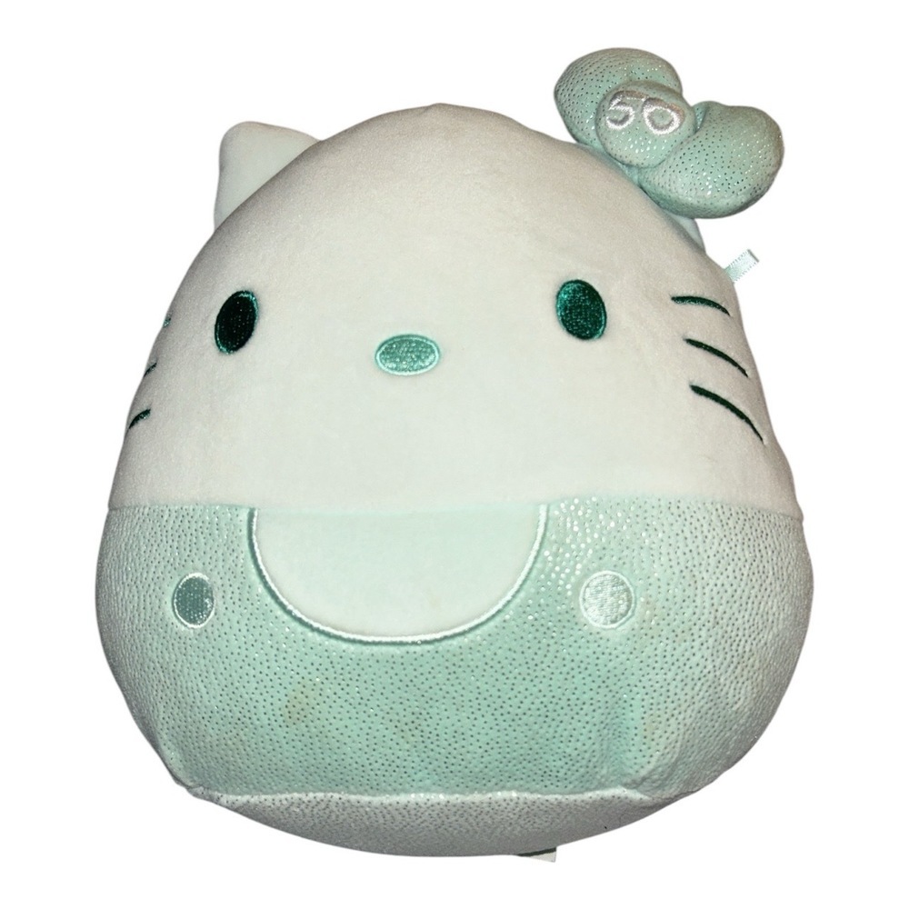 Squishmallows‎ Hello Kitty 50th Anniversary 8” Green Monochrome Plush Sanrio